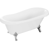 Cadă freestanding Mexen Retro 150 x 73 cm, albă, picioare cromate - 53251507300-00