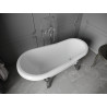 Mexen Retro 150 x 73 cm-es szabadon álló kád, fehér, krómozott lábakkal - 53251507300-00