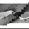 Mexen Retro cadă de sine stătătoare 150 x 73 cm, Albă, picioare Crom - 53251507300-00