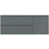 Mexen Orio dulap baie 120 cm cu lavoar Otis stânga, 2S, 1D, grafit mat/alb mat - 91A13-12047-3-BBFFF66-W18L01