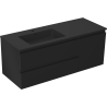 Mexen Orio dulap baie 120 cm cu lavoar Otis stânga, 2S, 1D, negru mat - 91A13-12047-3-BBFFF71-W18L71