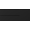 Mexen Orio dulap baie 120 cm cu lavoar Otis stânga, 2S, 1D, negru mat - 91A13-12047-3-BBFFF71-W18L71