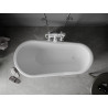 Mexen Retro cadă de sine stătătoare 150 x 73 cm, albă, picioare albe - 53251507300-20