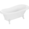 Mexen Retro cadă de baie freestanding 150 x 73 cm, albă, picioare albe - 53251507300-20