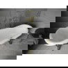 Mexen Retro cadă de sine stătătoare 150 x 73 cm, Albă, picioare Aurie - 53251507300-50