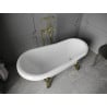 Mexen Retro szabadonálló kád 150 x 73 cm, Fehér, nogi Arany - 53251507300-50