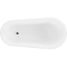 Mexen Retro cadă de baie freestanding 150 x 73 cm, albă, picioare aurii - 53251507300-50