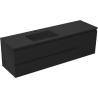 Mexen Orio dulap baie 160 cm cu lavoar Otis stânga, 2S, 1D, negru mat - 91A13-16047-3-BBFFF71-W18L71
