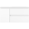 Mexen Orio dulap pentru baie 90 cm cu lavoar Otis dreapta, 2S, 1D, alb mat - 91A13-09047-3-BBFFF01-W18P01
