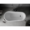 Mexen Retro cadă de sine stătătoare 150 x 73 cm, albă, picioare negre - 53251507300-70