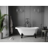 Mexen Retro cadă de sine stătătoare 150 x 73 cm, albă, picioare negre - 53251507300-70