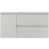Mexen Orio dulap de baie 90 cm cu chiuvetă Otis dreapta, 2S, 1D, gri mat/alb mat - 91A13-09047-3-BBFFF62-W18P01