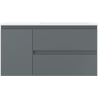 Mexen Orio dulap baie 90 cm cu lavoar Otis dreapta, 2S, 1D, grafit mat/alb mat - 91A13-09047-3-BBFFF66-W18P01