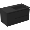 Mexen Orio dulap baie 90 cm cu lavoar Otis dreapta, 2S, 1D, negru mat - 91A13-09047-3-BBFFF71-W18P71