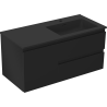 Mexen Orio dulap baie 100 cm cu lavoar Otis dreapta, 2S, 1D, negru mat - 91A13-10047-3-BBFFF71-W18P71