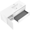 Mexen Orio dulap baie 120 cm cu lavoar Otis dreapta, 2S, 1D, alb lucios - 91A13-12047-3-BBFFF00-W18P00