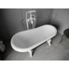 Mexen Retro szabadon álló kád 150 x 73 cm, fehér/fekete, fehér lábak - 53251507375-20