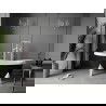 Mexen Retro cadă de sine stătătoare 150 x 73 cm, Albă/Neagră, picioare Albă - 53251507375-20