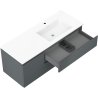 Mexen Orio dulap baie 120 cm cu chiuvetă Otis dreaptă, 2S, 1D, grafit mat/alb mat - 91A13-12047-3-BBFFF66-W18P01