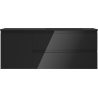 Mexen Orio dulap de baie 120 cm cu lavoar Otis dreapta, 2S, 1D, negru lucios/negru mat - 91A13-12047-3-BBFFF70-W18P71