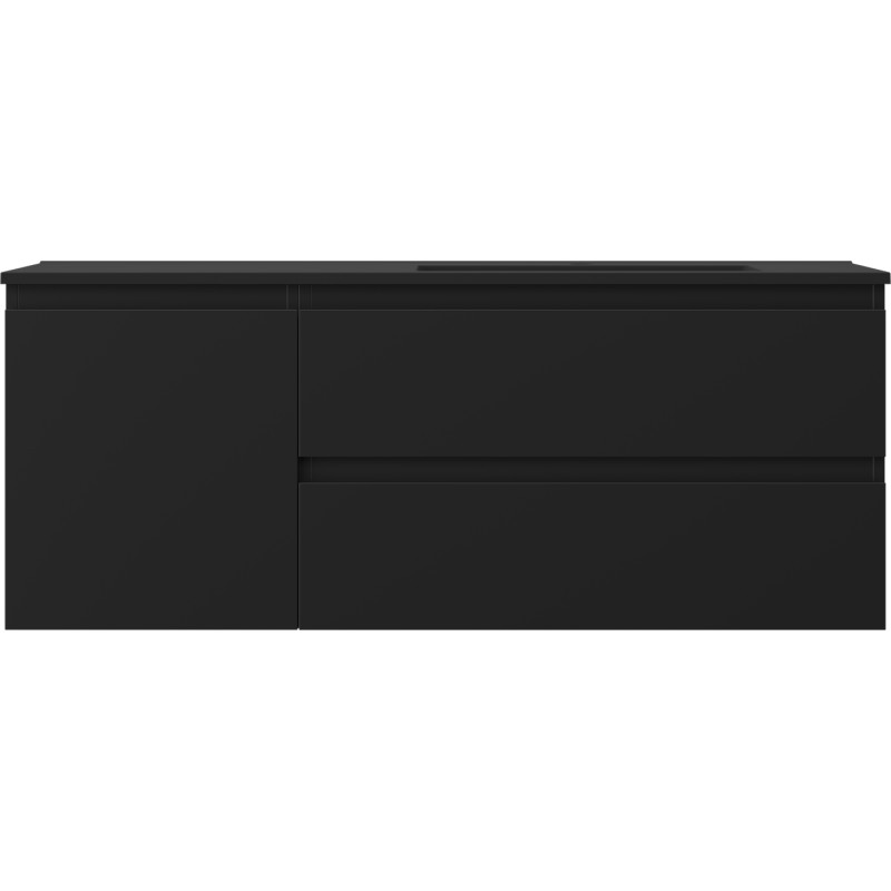 Mexen Orio dulap baie 120 cm cu lavoar Otis dreapta, 2S, 1D, negru mat - 91A13-12047-3-BBFFF71-W18P71