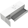 Mexen Orio dulap de baie 160 cm cu lavoar Otis dreapta, 2S, 1D, gri mat/alb mat - 91A13-16047-3-BBFFF62-W18P01