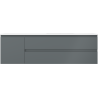 Mexen Orio dulap baie 160 cm cu lavoar Otis pe dreapta, 2S, 1D, grafit mat/alb mat - 91A13-16047-3-BBFFF66-W18P01