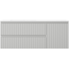 Mexen Rivel dulap baie 120 cm cu chiuvetă Otis stângă, 2S, 1D, profilat, gri mat/alb mat - 91A23-12047-3-BBFFF62-W18L01