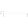 Mexen Rivel dulap baie 160 cm cu chiuvetă Otis stânga, 2S, 1D, cu caneluri, grafit/alb mat - 91A23-16047-3-BBFFF66-W18L01
