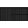 Mexen Rivel dulap baie 100 cm cu lavoar Otis dreapta, 2S, 1D, canelată, negru mat - 91A23-10047-3-BBFFF71-W18P71
