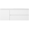Mexen Rivel dulap baie 120 cm cu lavoar Otis dreapta, 2S, 1D, riflată, alb mat - 91A23-12047-3-BBFFF01-W18P01