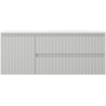 Mexen Rivel dulap baie 120 cm cu lavoar Otis dreapta, 2S, 1D, canelat, gri/alb mat - 91A23-12047-3-BBFFF62-W18P01