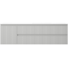 Mexen Rivel dulap baie 160 cm cu lavoar Otis dreapta, 2S, 1D, canelat, gri/alb mat - 91A23-16047-3-BBFFF62-W18P01