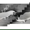 Mexen Retro cadă de sine stătătoare 170 x 75 cm, Albă, picioare Albă - 53251707500-20