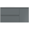 Mexen Orio dulap baie 90 cm cu chiuvetă Vela stânga, 2S, 1D, grafit mat/alb mat - 91A13-09047-3-BBFFF66-W23L01