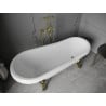 Mexen Retro szabadonálló kád 170 x 75 cm, Fehér, nogi Arany - 53251707500-50