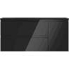 Mexen Orio dulap baie 100 cm cu lavoar Vela stângă, 2S, 1D, negru lucios/negru mat - 91A13-10047-3-BBFFF70-W23L71