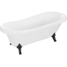Mexen Retro cadă de baie freestanding 170 x 75 cm, albă, picioare negre - 53251707500-70