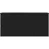 Mexen Orio dulap baie 100 cm cu chiuvetă Vela stângă, 2S, 1D, negru mat - 91A13-10047-3-BBFFF71-W23L71