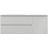 Mexen Orio dulap baie 120 cm cu lavoar Vela stânga, 2S, 1U, gri mat/alb mat - 91A13-12047-3-BBFFF62-W23L01