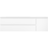 Mexen Orio dulap pentru baie 160 cm cu lavoar Vela stânga, 2S, 1D, alb mat - 91A13-16047-3-BBFFFF01-W23L01