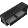 Mexen Orio dulap baie 160 cm cu lavoar Vela stâng, 2S, 1D, negru lucios/mat negru - 91A13-16047-3-BBFFF70-W23L71
