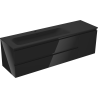 Mexen Orio dulap baie 160 cm cu lavoar Vela stâng, 2S, 1D, negru lucios/mat negru - 91A13-16047-3-BBFFF70-W23L71