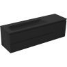 Mexen Orio dulap baie 160 cm cu lavoar Vela stâng, 2S, 1D, negru mat - 91A13-16047-3-BBFFF71-W23L71