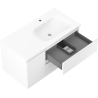 Mexen Orio dulap baie 90 cm cu lavoar Vela dreapta, 2S, 1D, alb mat - 91A13-09047-3-BBFFFF01-W23P01