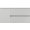Mexen Orio dulap de baie 90 cm cu chiuvetă Vela dreapta, 2S, 1D, gri mat/alb mat - 91A13-09047-3-BBFFF62-W23P01