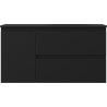 Mexen Orio dulap baie 90 cm cu chiuvetă Vela pe dreapta, 2S, 1D, negru mat - 91A13-09047-3-BBFFF71-W23P71