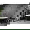 Mexen Retro cadă de baie independentă 170 x 75 cm, albă/neagră, picioare negre - 53251707575-70