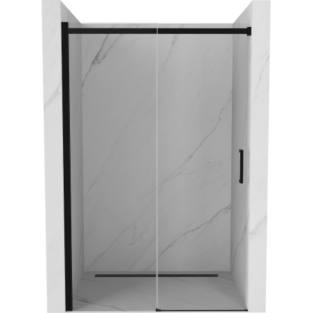 Mexen Omega uși de duș glisante 100 cm, transparente, negre - 825-100-000-70-00
