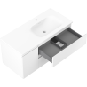 Mexen Orio dulap de baie 100 cm cu lavoar Vela dreapta, 2S, 1D, alb mat - 91A13-10047-3-BBFFFF01-W23P01